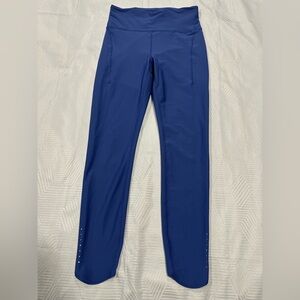 Athleta Pacesetter 7/8 Leggings Pacifica Blue size M/T EUC